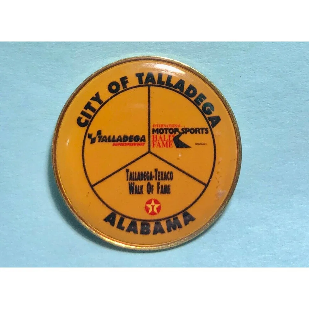 City of Talladega, Alabama, Texaco Walk of Fame,++ -Souviner Collectible Pin